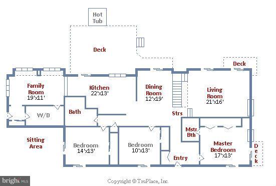 10809 Nicholsridge Road Great Falls, VA 22066 - Photo 19 of 20 Main Level Floorplan