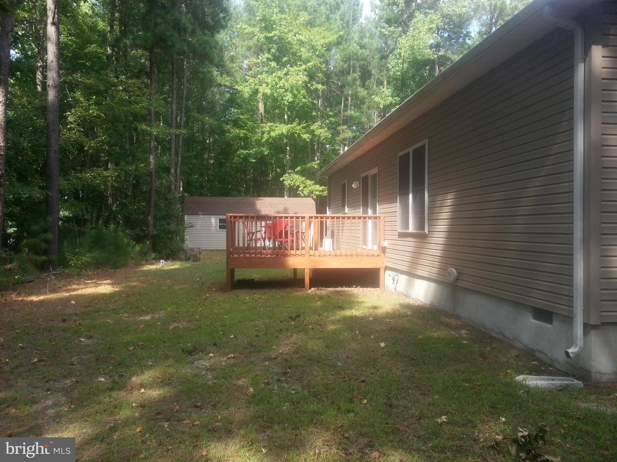 6742 Pine Top Road Hurlock, MD 21643 - Photo 26 of 30 Sun Dappled Rear Deck