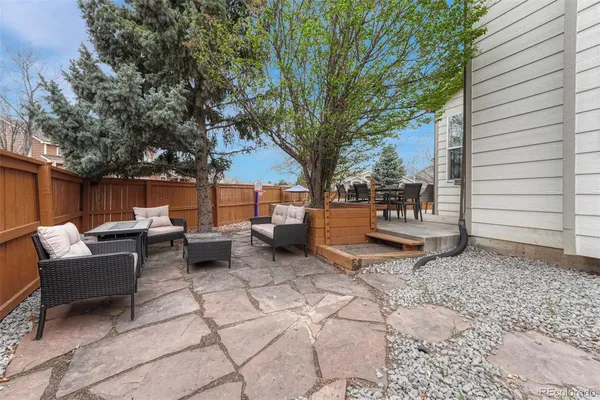 a view of a couches in the patio