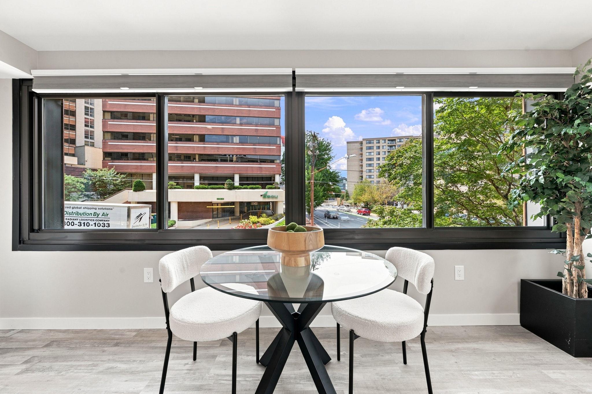 700 Roeder Road, Unit 203 Silver Spring, MD 20910 - Photo 10 of 37 Dining area with panoramic views.
