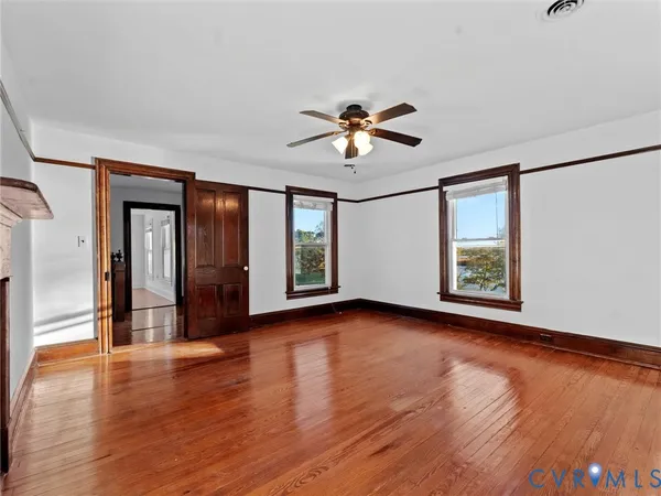 a view of an empty room