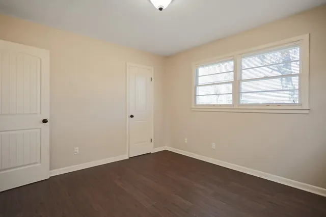 a backyard of a house