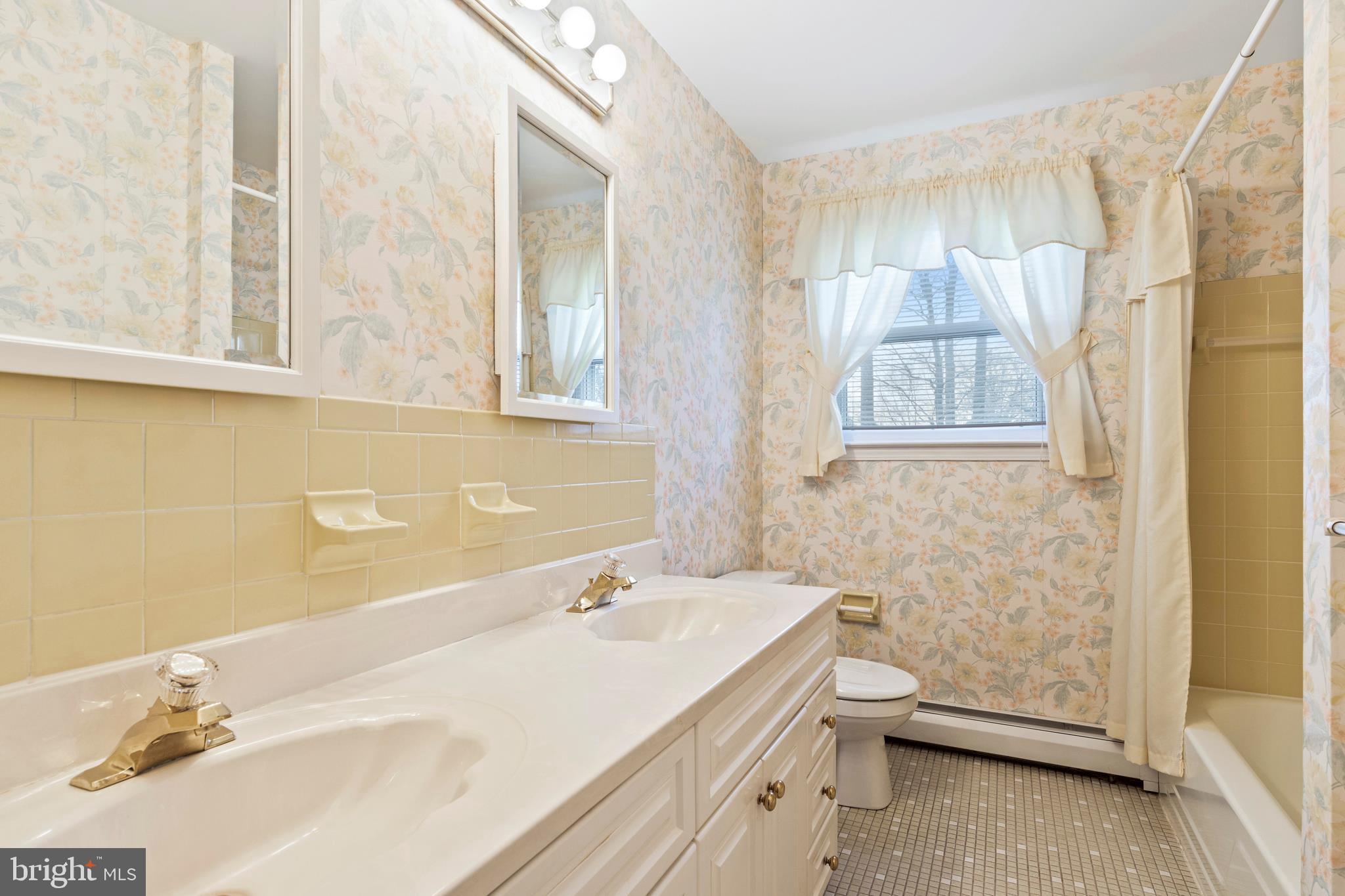24 Morgan Road Aston, PA 19014 - Photo 22 of 30 Second Floor Hall Bath has double sink vanity