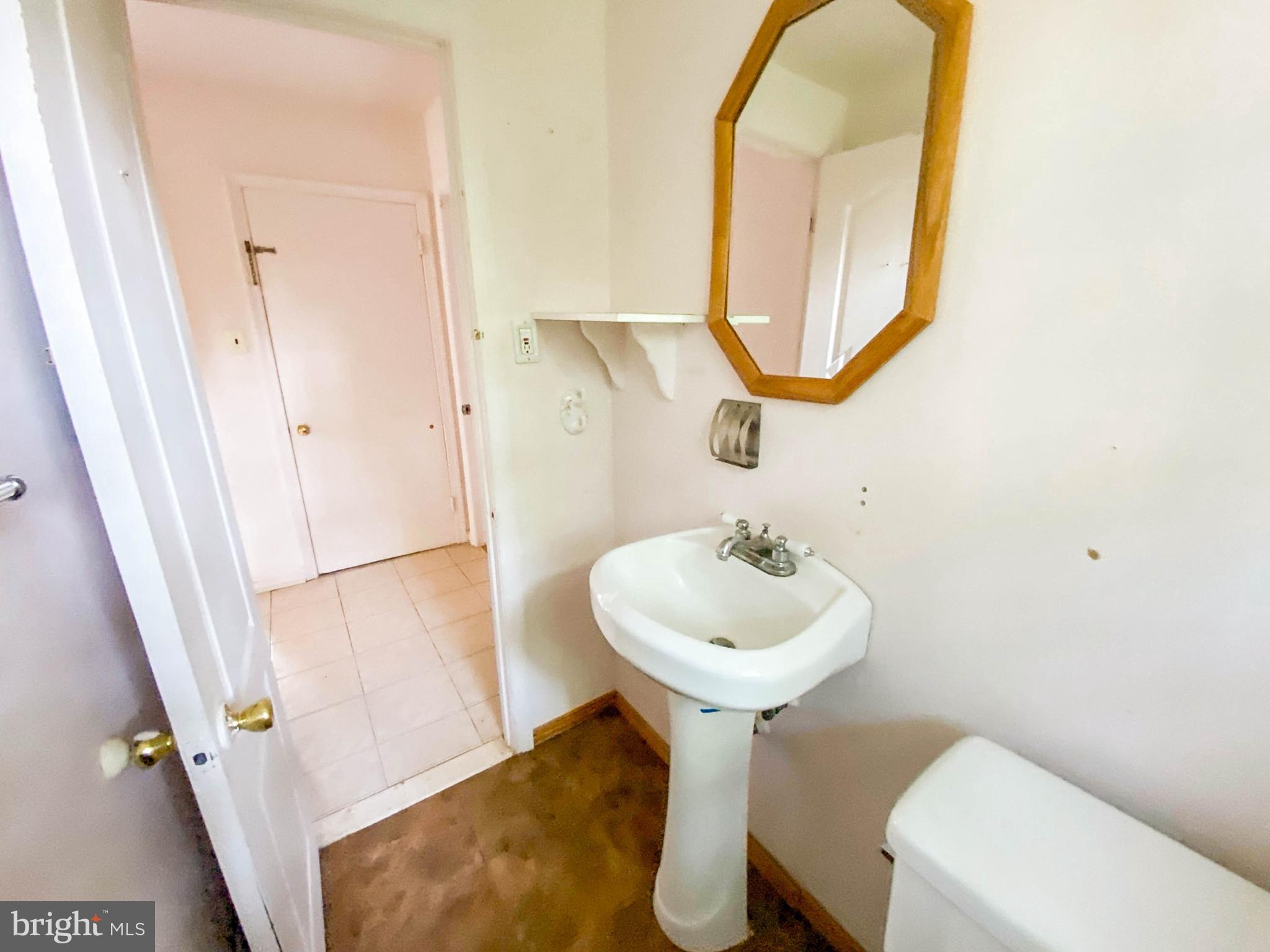 206 Chestnut Avenue Media, PA 19063 - Photo 15 of 33 a bathroom with a sink and a mirror