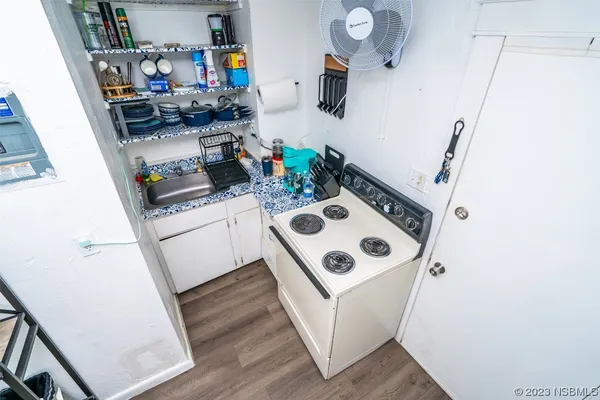 a room with storage and utility