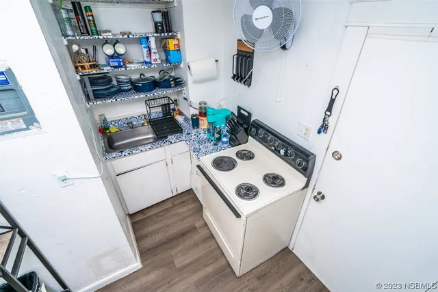 a room with storage and utility