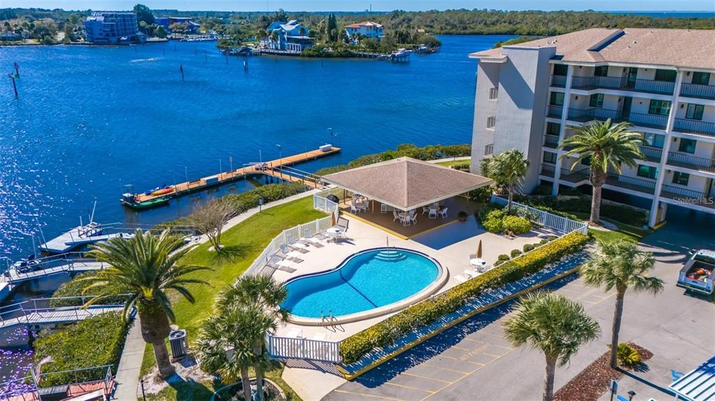 8251 Brent Street, Unit 912 Port Richey, FL 34668 - Photo 27 of 84 an aerial view of a house with a ocean view