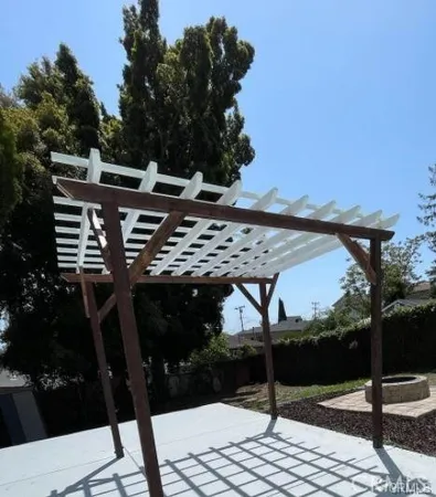 a view of a terrace with chairs