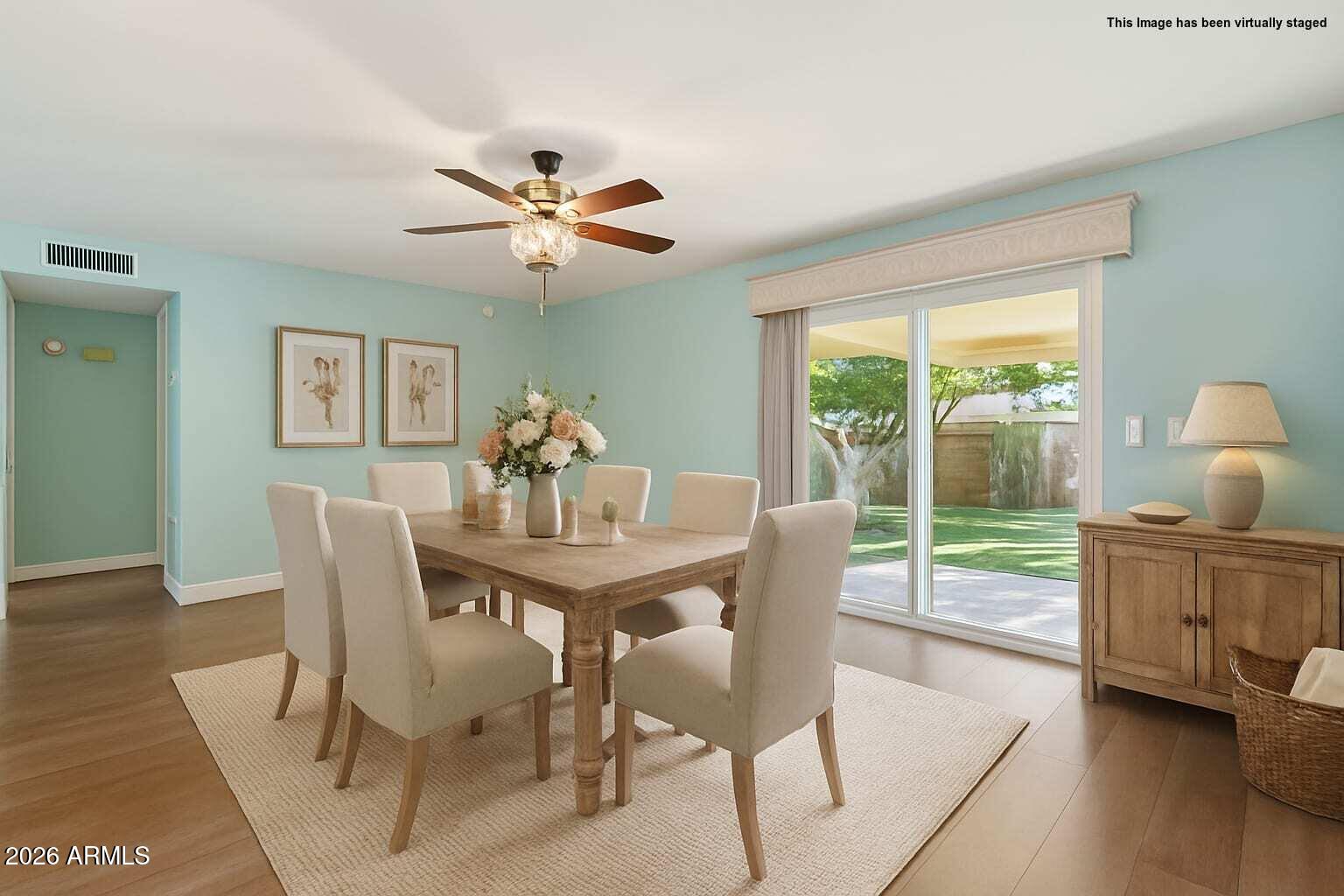 423 South Racine Mesa, AZ 85206 - Photo 13 of 35 staged-Racine - dining.2-rustic
