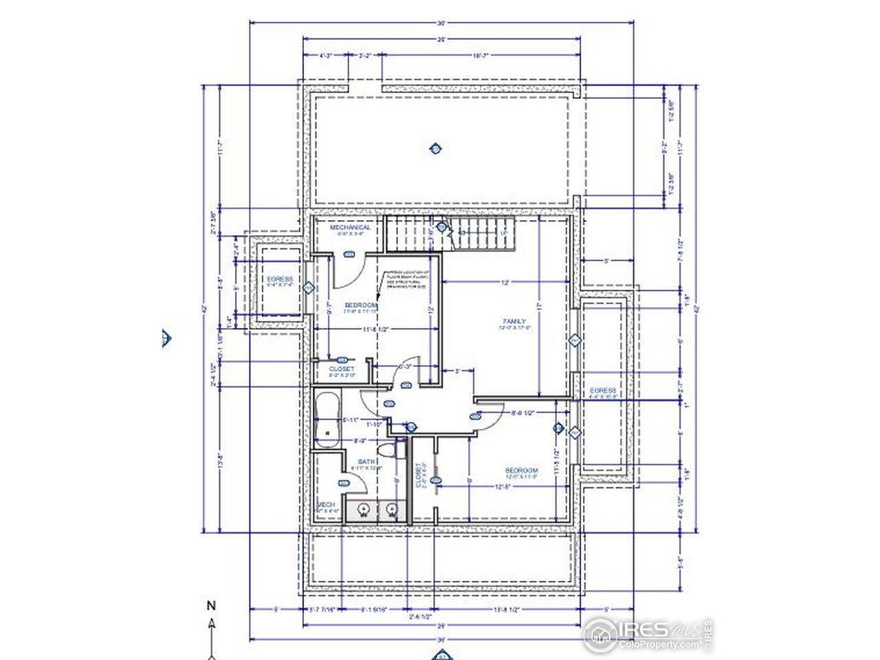 722 Cherry Street Fort Collins, CO 80521 - Photo 15 of 15 Basement Floorplan