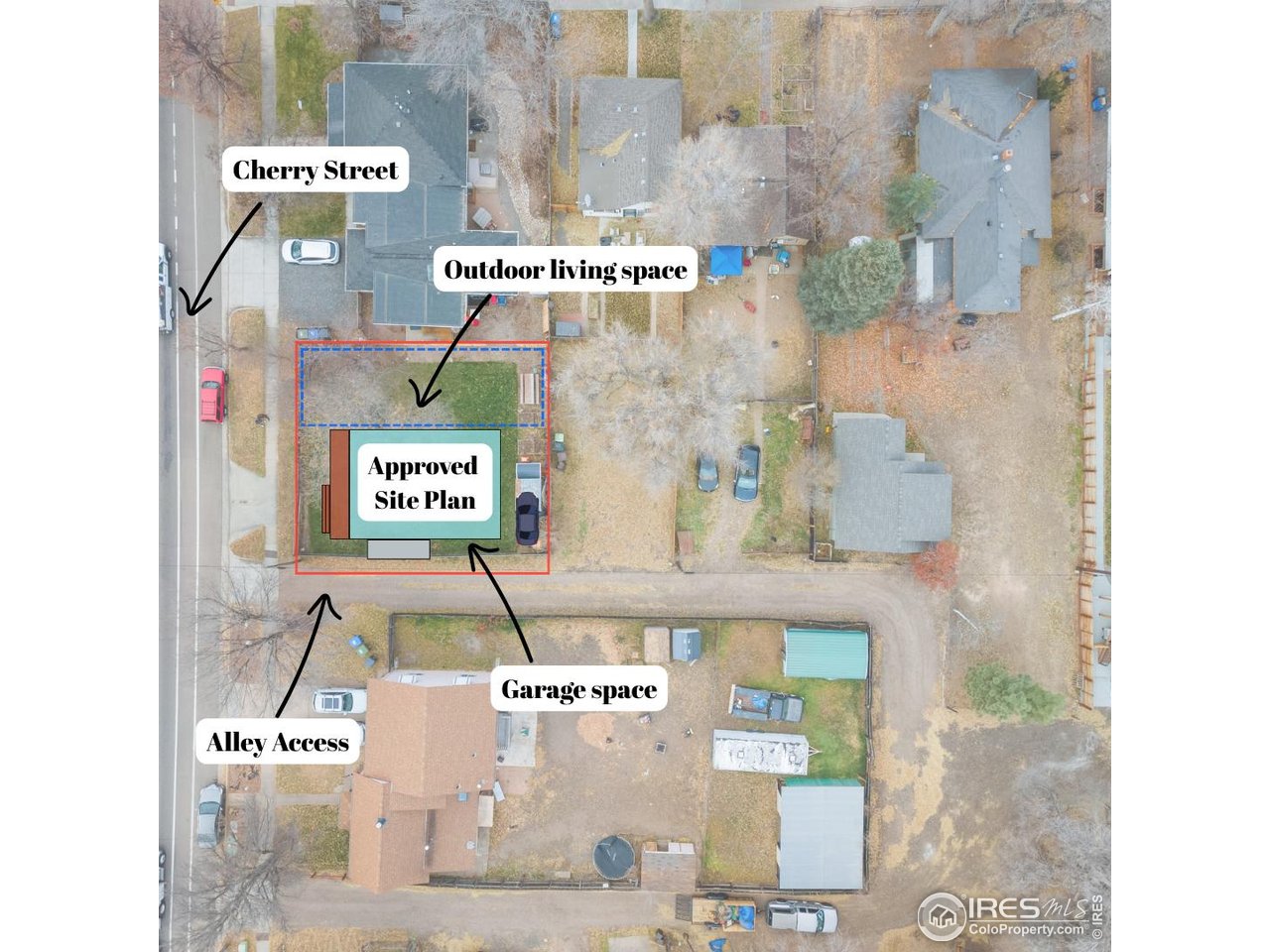 722 Cherry Street Fort Collins, CO 80521 - Photo 4 of 15 Approved Site Plan