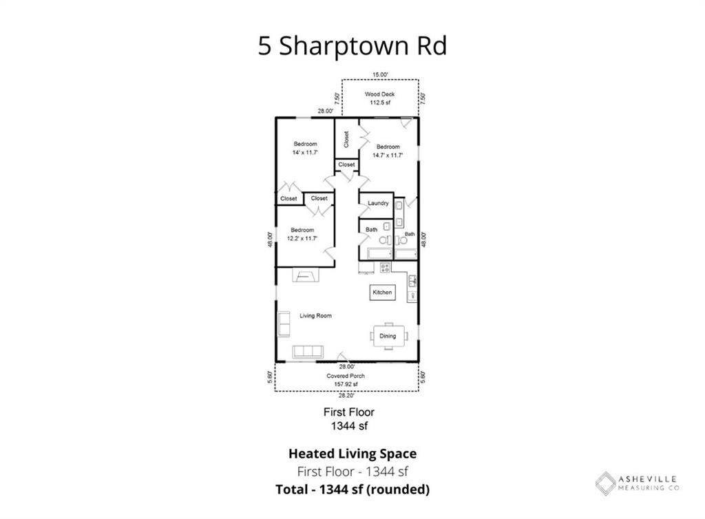 5 Sharptown Road Canton, NC 28716 - Photo 22 of 22 a picture of a floor plan