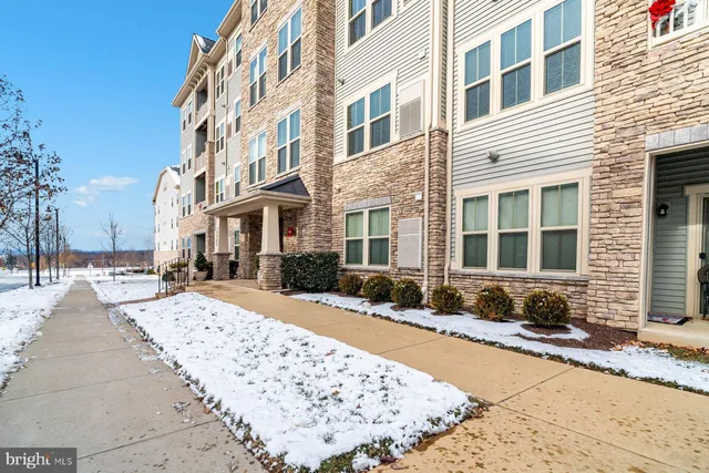 a view of a building along the street