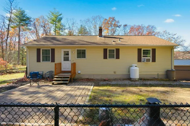 a view of outdoor space with seating area