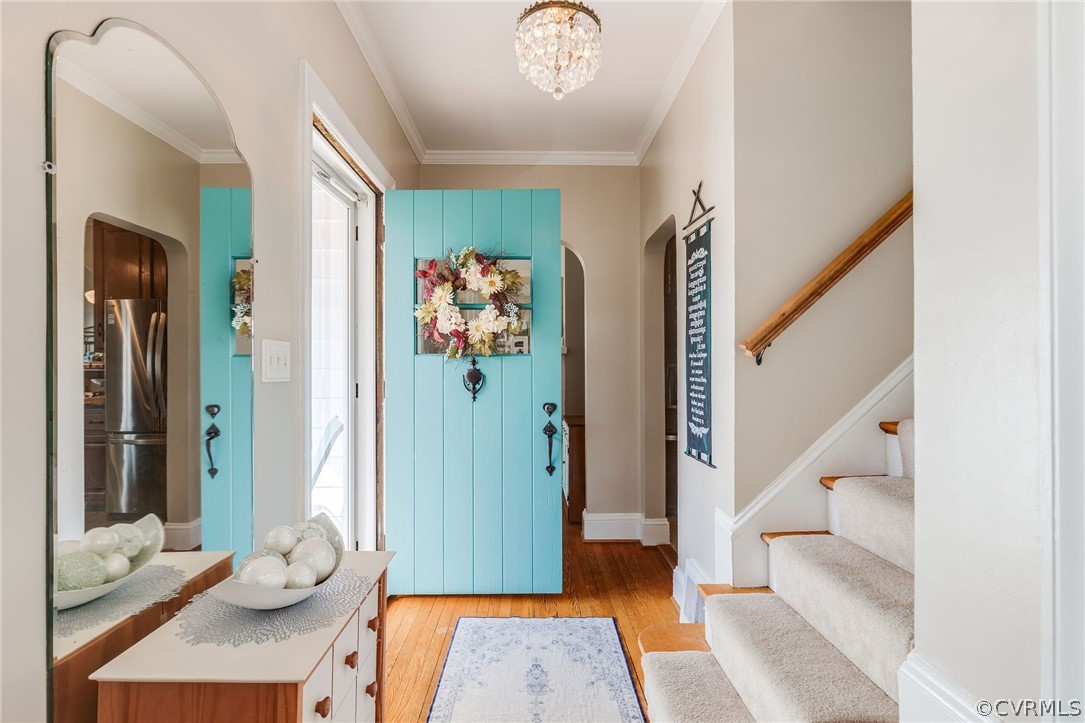 501 Old Hundred Road Midlothian, VA 23113 - Photo 11 of 44 a view of an entryway with wooden floor