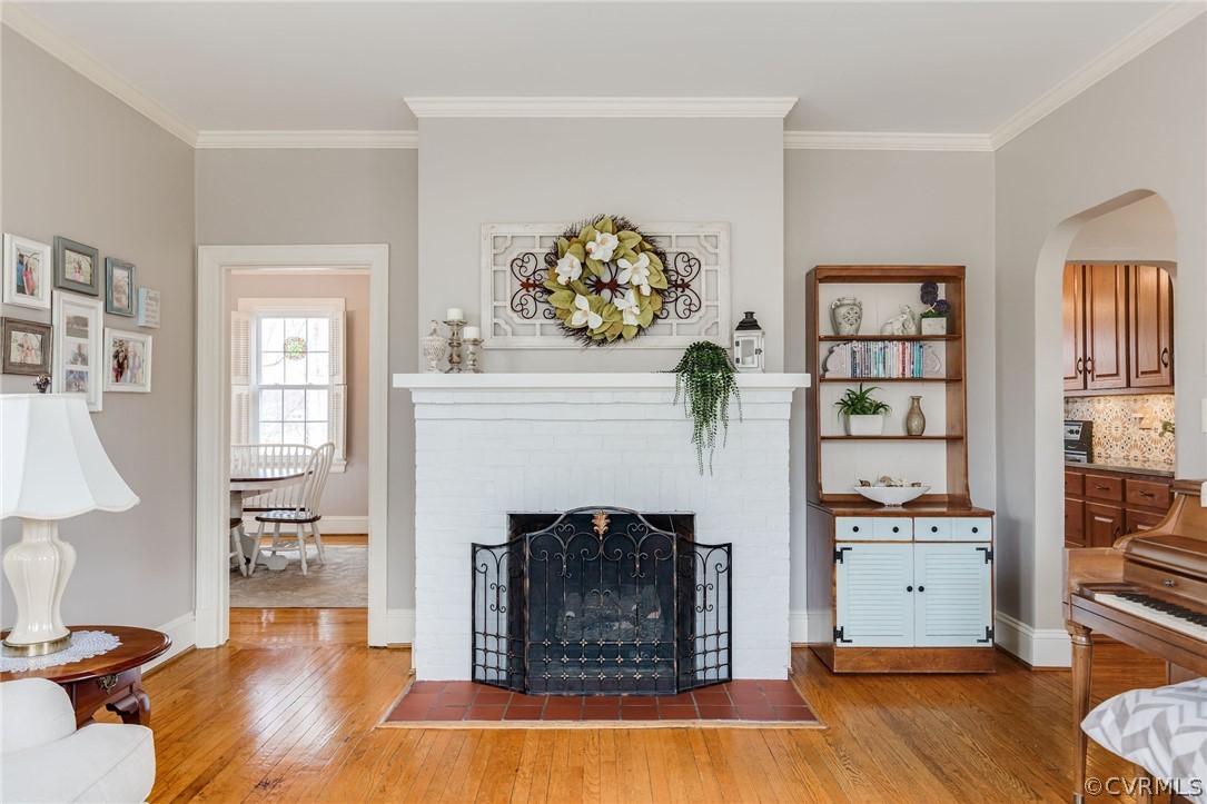 501 Old Hundred Road Midlothian, VA 23113 - Photo 16 of 44 a living room with furniture and a fireplace