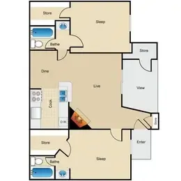 $1,260 | 8110 Creekbend Drive, Unit 509, Houston, TX 77071