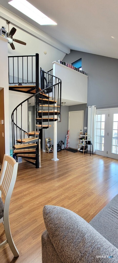10 Taft Pointe, Unit 2 Waterbury, CT 06708 - Photo 6 of 18 a living room with fireplace furniture and a wooden floor