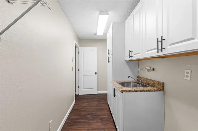 a house view with a garden space