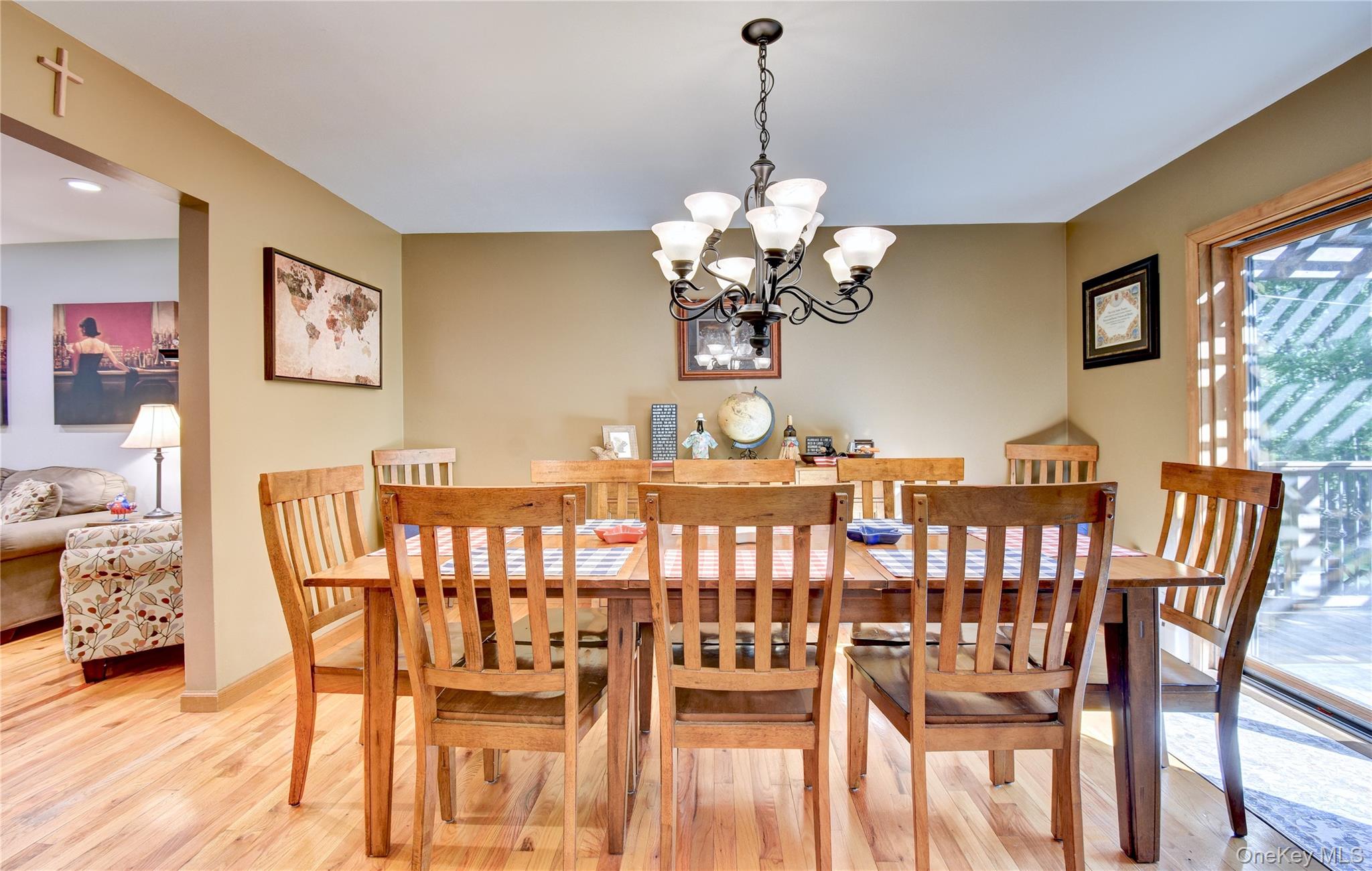 29 Valley View Road Bloomingburg, NY 12721 - Photo 12 of 50 a view of a dining room with furniture wooden floor and chandelier