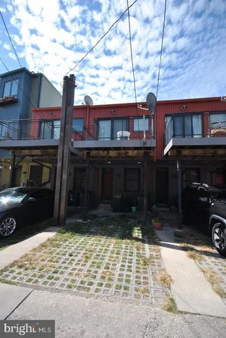 a front view of a building