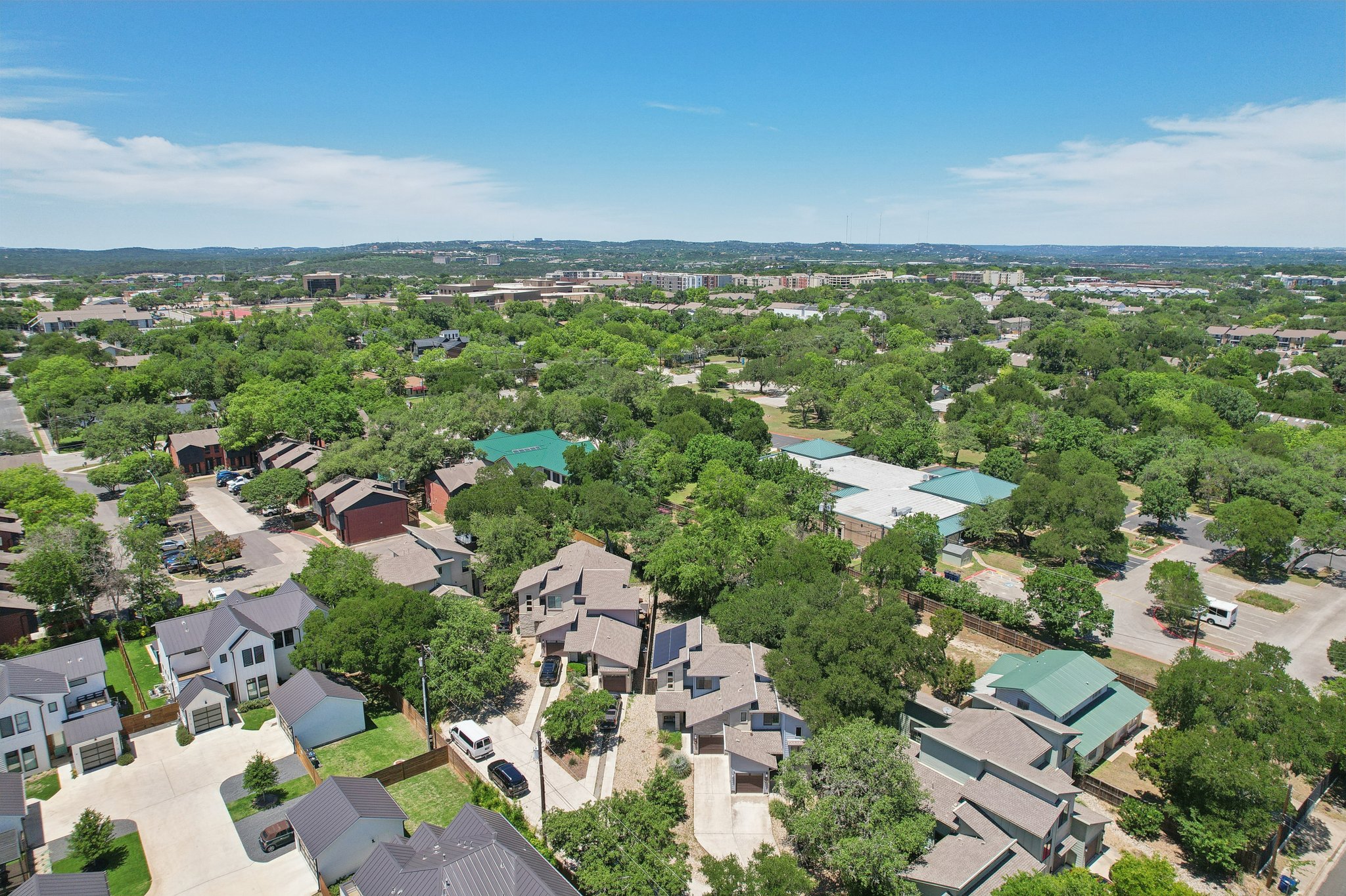 4008 Valley View Road, Unit A Austin, TX 78704 - Photo 20 of 22 Aerial perspective of suburban area