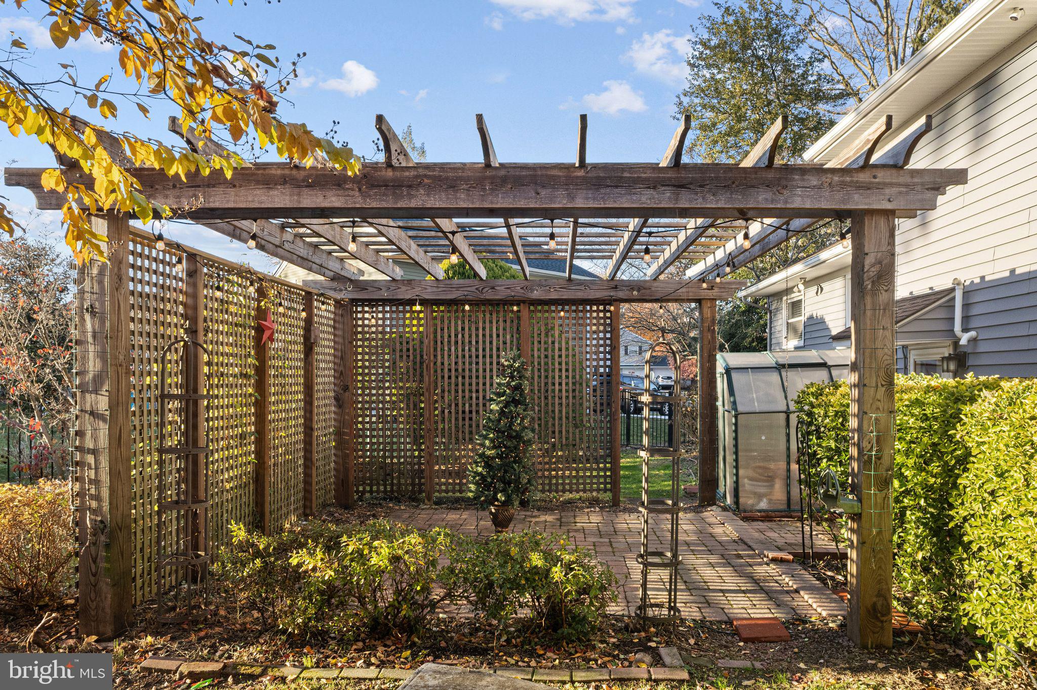 400 Graisbury Avenue Haddonfield, NJ 08033 - Photo 26 of 27 Pergola & Greenhouse in rear yard