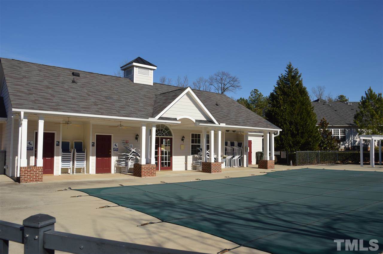 11164 Slider Drive Raleigh, NC 27614 - Photo 22 of 25 Though covered for the winter, the pool is a short walk from the home.