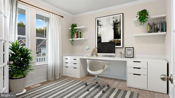 a spacious bathroom with a granite countertop sink and a mirror