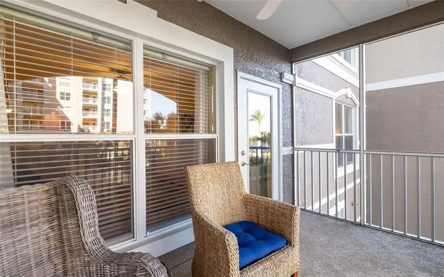 a view of a chair in the balcony