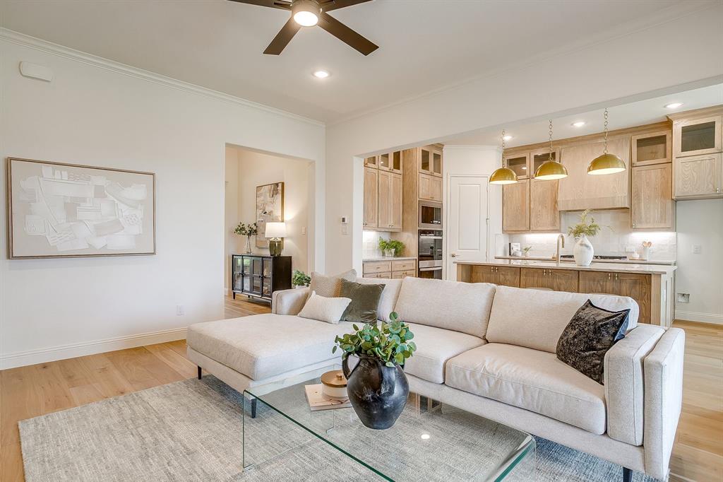 320 Slimp Bluff Azle, TX 76020 - Photo 7 of 37 a living room with furniture and a large window