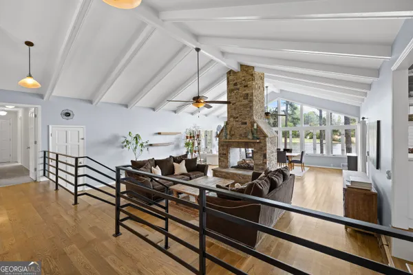 a bedroom with a bed and closet