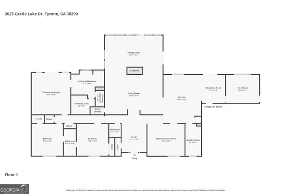 $825,000 | 2025 Castle Lake Drive, Tyrone, GA 30290