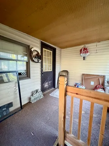 a view of a porch