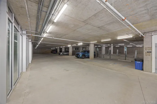 a view of a car garage