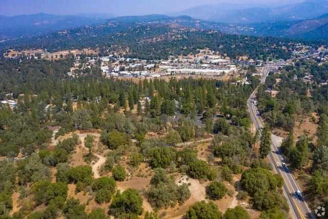 a view of lake and mountain