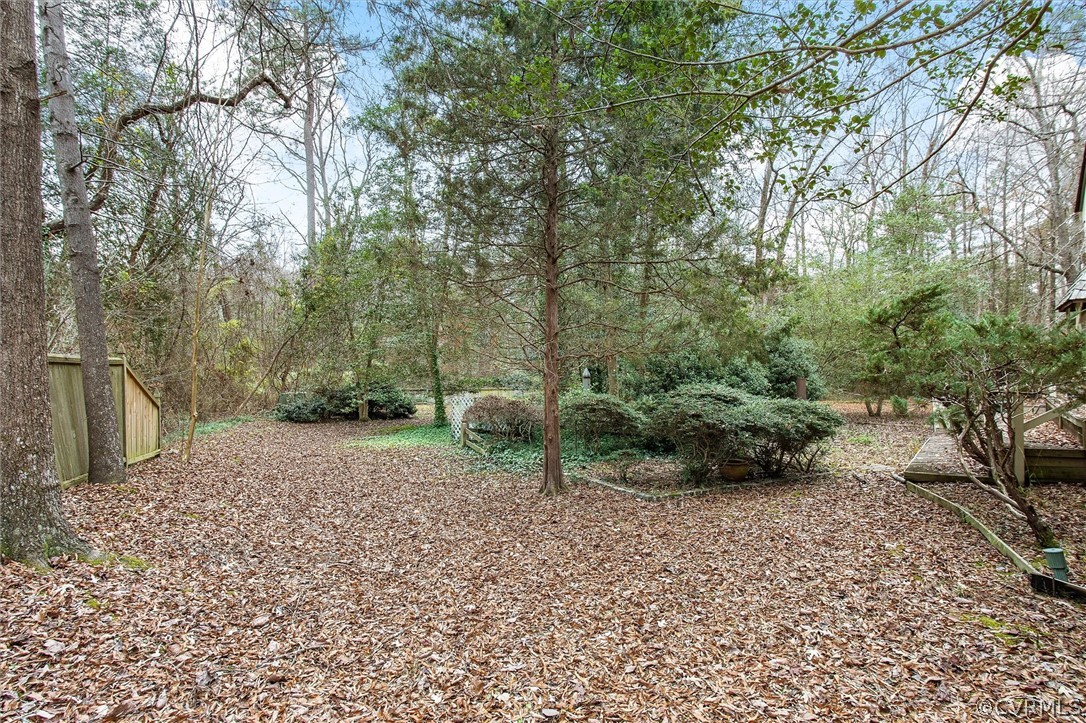 3802 Pebble Creek Road Midlothian, VA 23112 - Photo 22 of 25 a backyard of a house with lots of green space