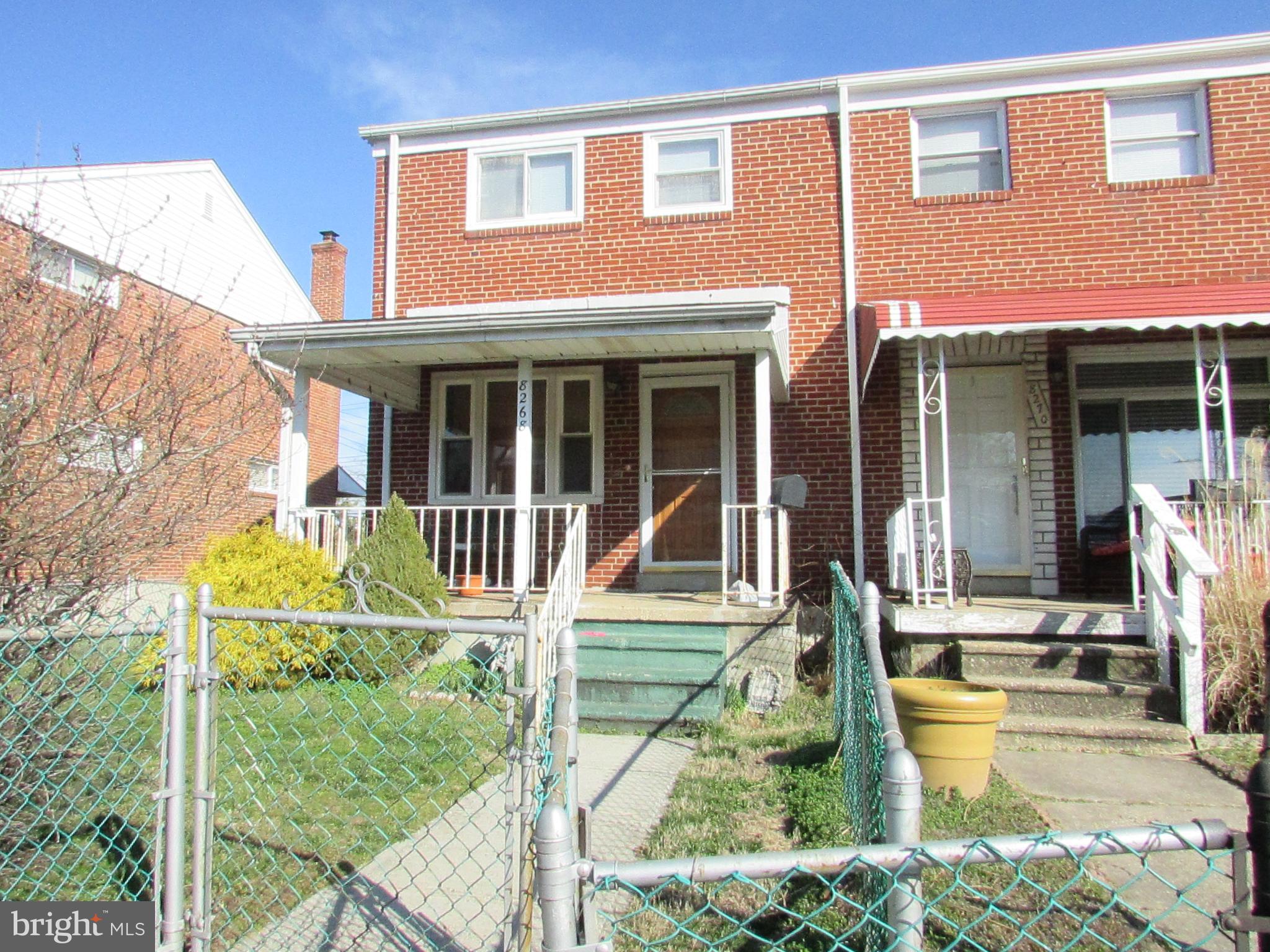 8268 Kavanagh Road Baltimore, MD 21222 - Photo 3 of 30 FRONT VIEW WITH 7 X 14 COVERED DECK