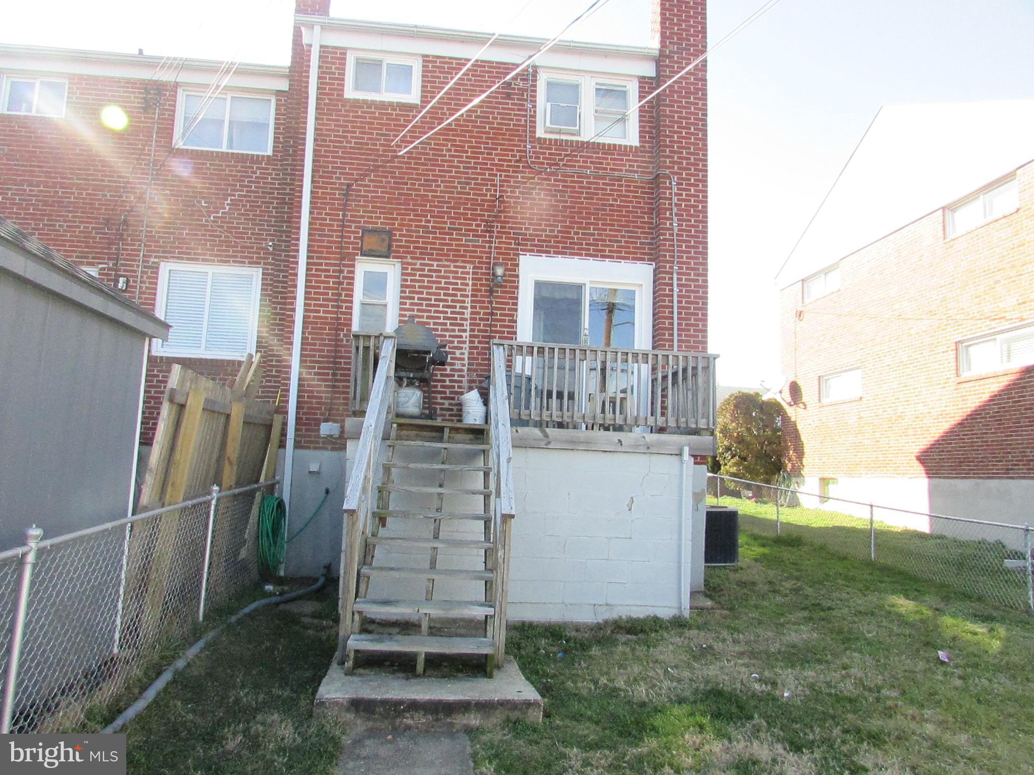 8268 Kavanagh Road Baltimore, MD 21222 - Photo 5 of 30 REAR VIEW WITH 12X8 DECK