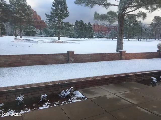 a view of a parking space