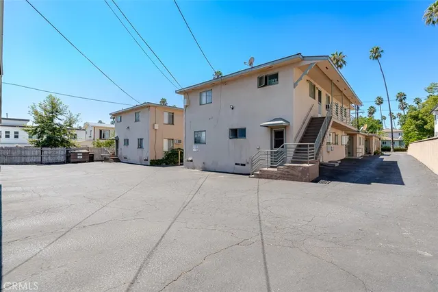 a view of a house with a patio