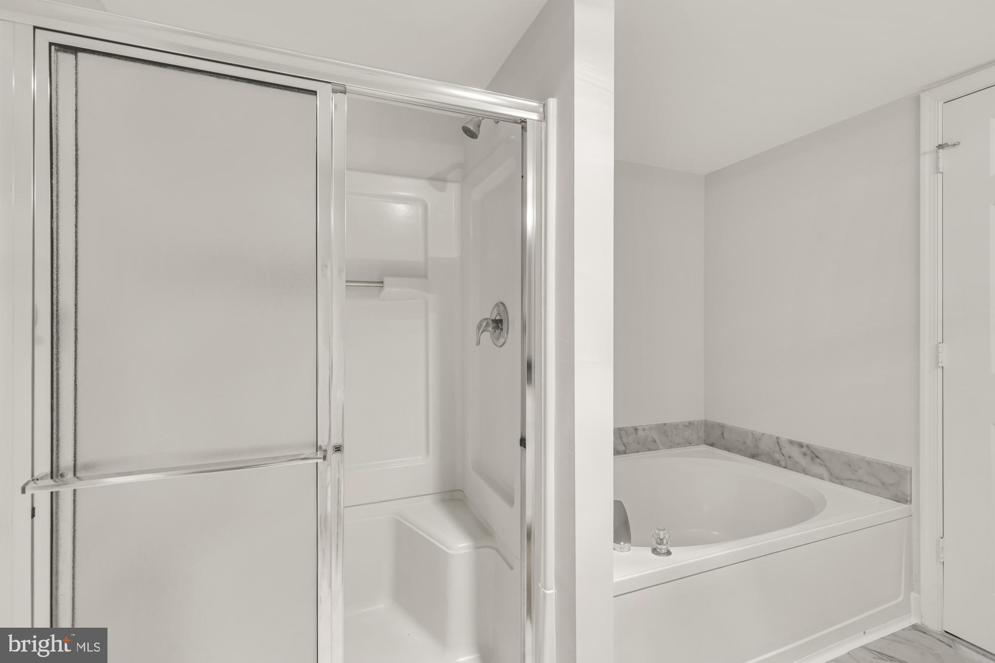 14805 Pennfield Circle, Unit 309 Silver Spring, MD 20906 - Photo 21 of 36 walk-in shower, separate tub, updated tile floor