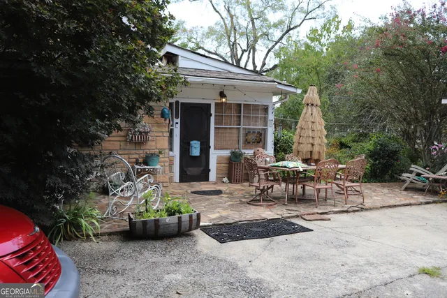 a room with furniture and a window