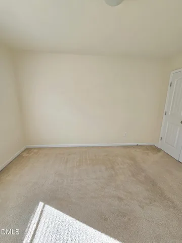 a close up view of walk in closet