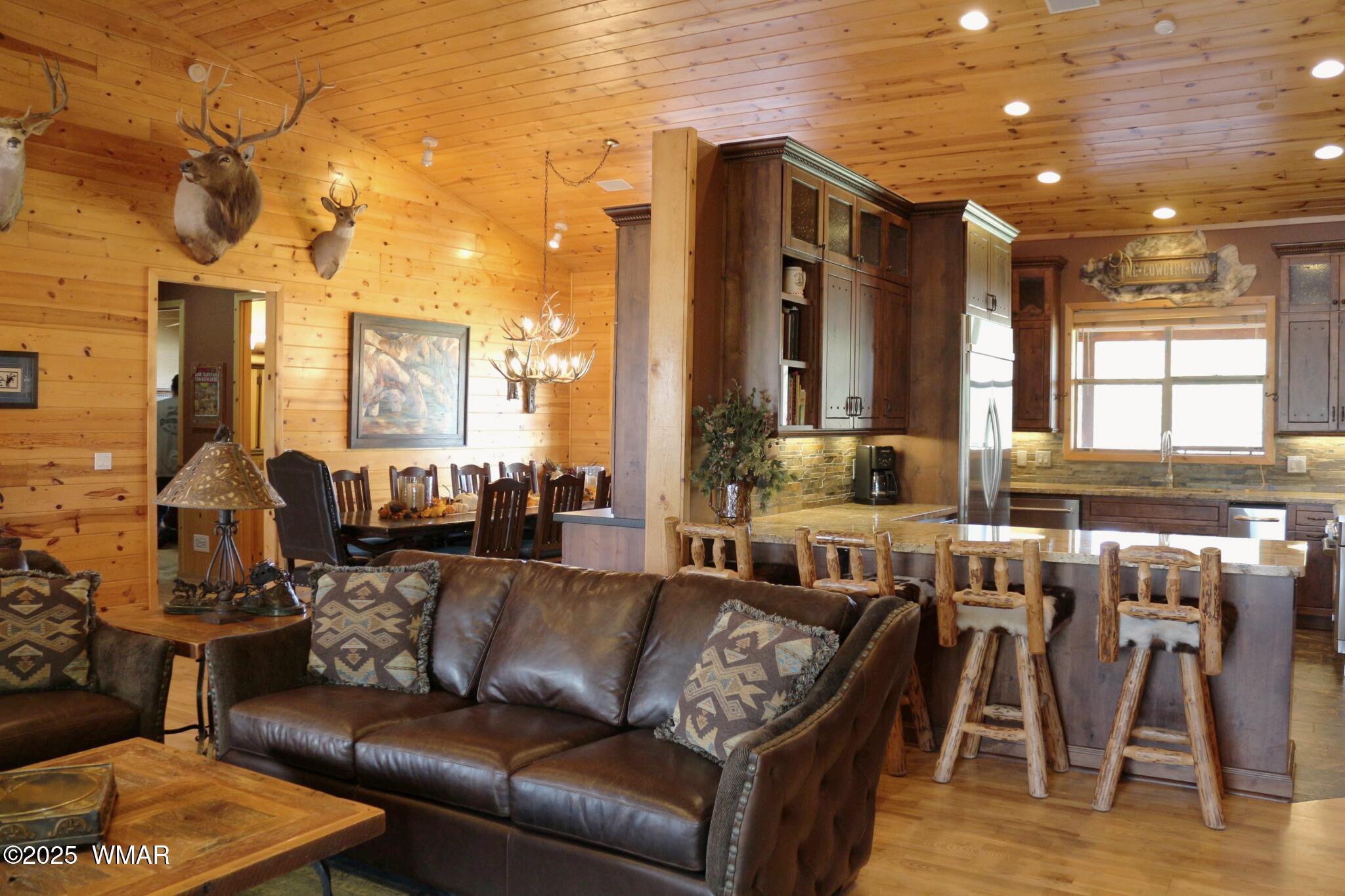 422 Sponseller Siding Road Pinetop, AZ 85935 - Photo 20 of 84 Living and Dining Area