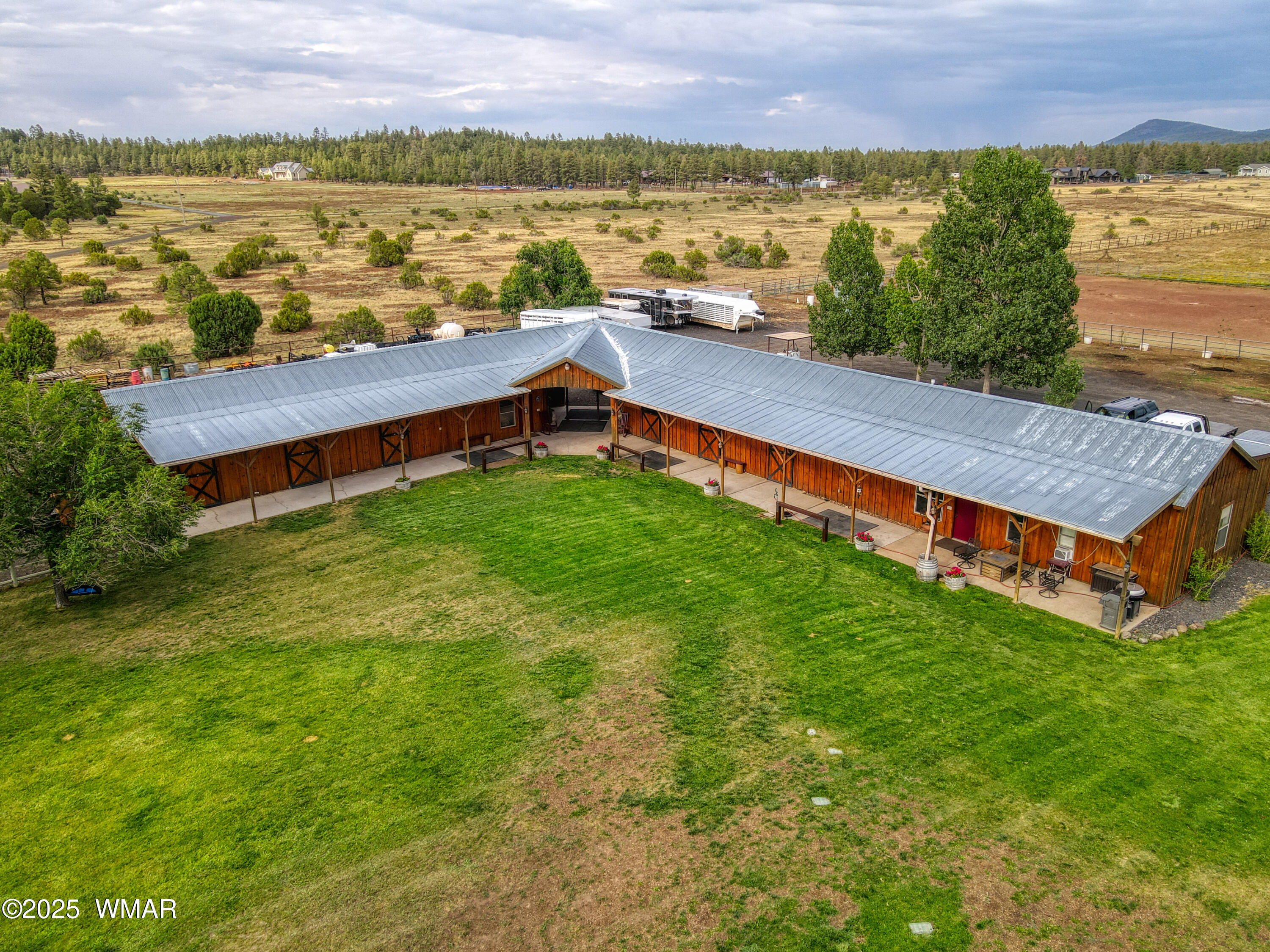422 Sponseller Siding Road Pinetop, AZ 85935 - Photo 43 of 84 Aerial View of the Barn
