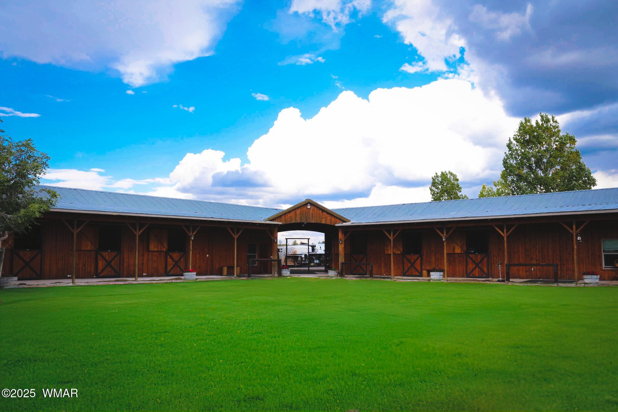 422 Sponseller Siding Road Pinetop, AZ 85935 - Photo 44 of 84 View of the Stables and Guest Quarters