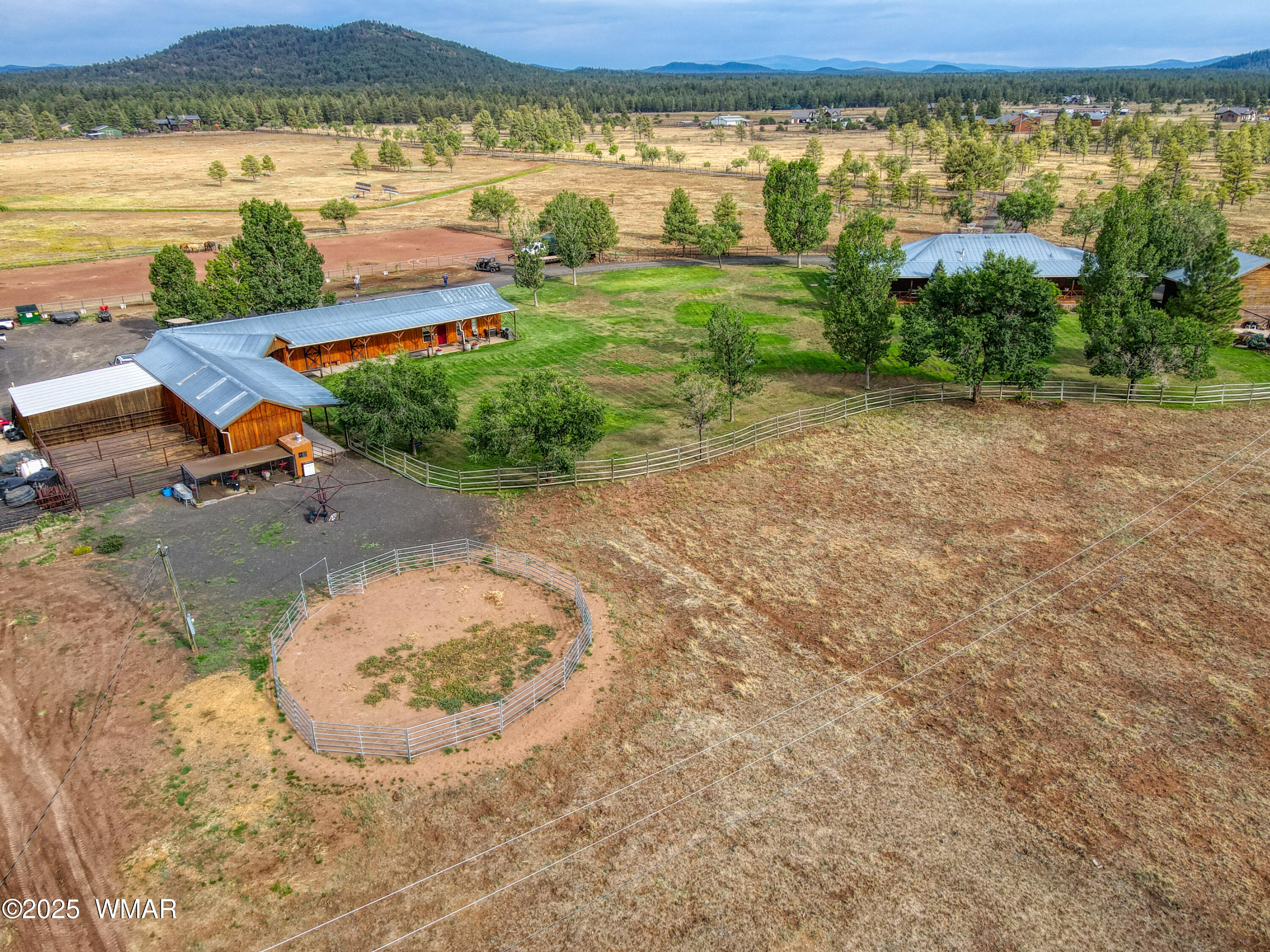 422 Sponseller Siding Road Pinetop, AZ 85935 - Photo 62 of 84 Aerial View of the Back of the Stables