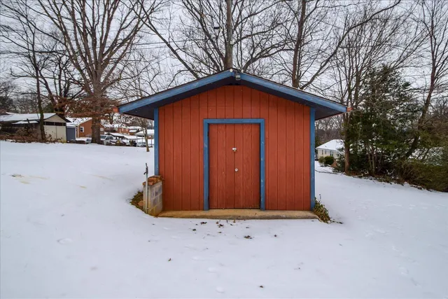 a view of snow in outdoor space