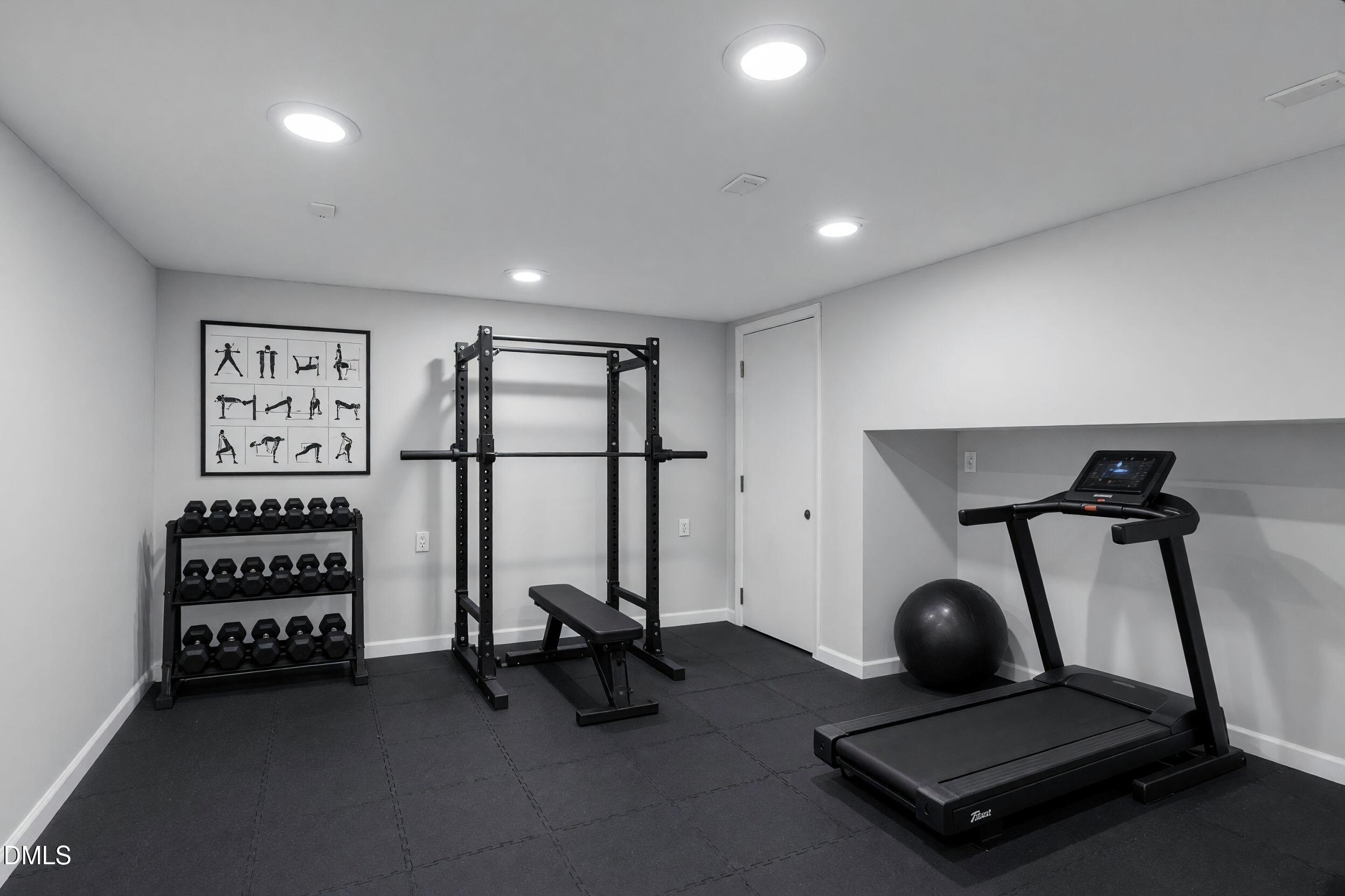 728 Brighton Road Raleigh, NC 27610 - Photo 29 of 38 Virtually Staged Home Gym